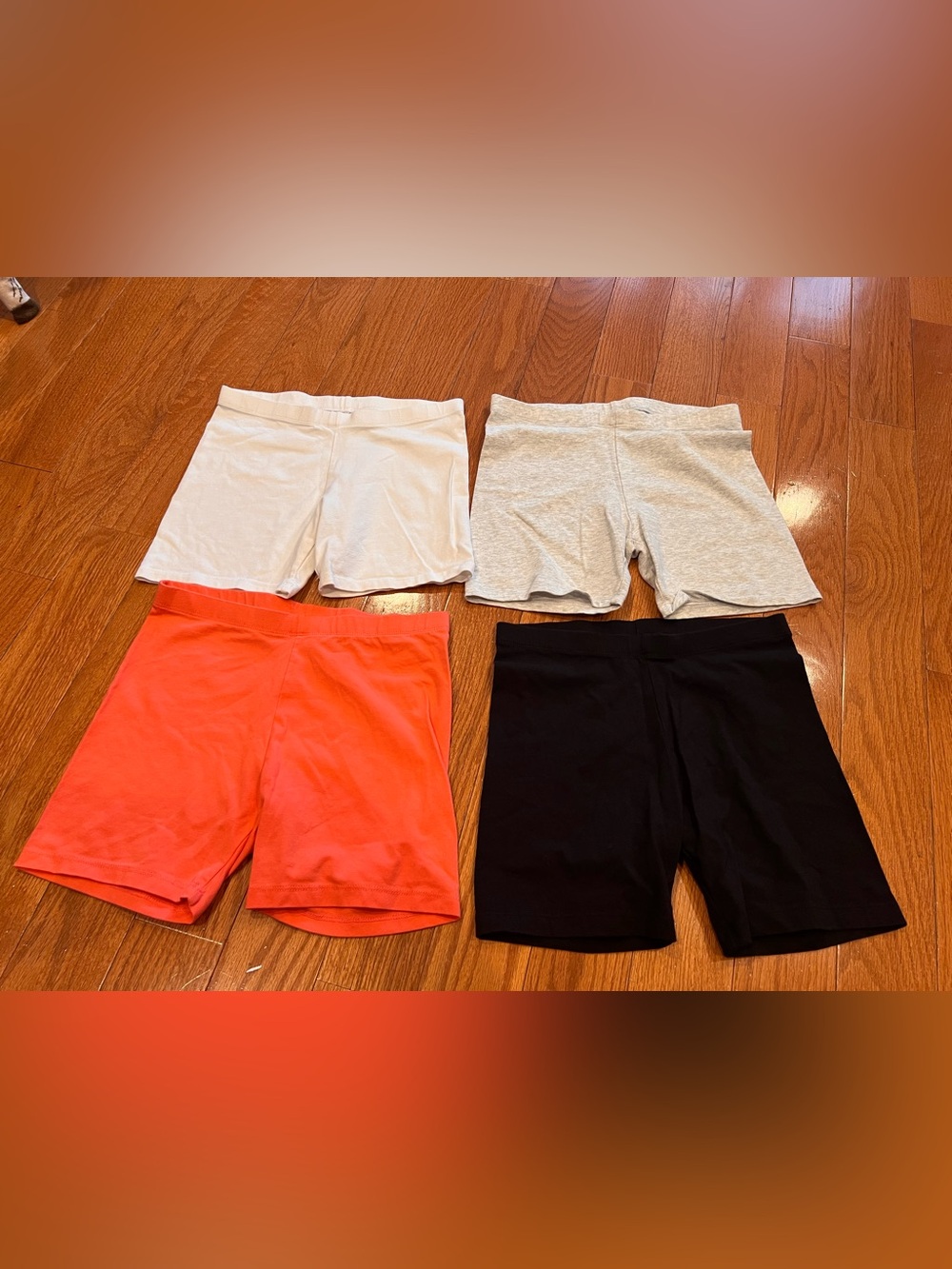 Members Mark 4 Pack of Girls CartWheel Stretch Shorts Size 10/12
